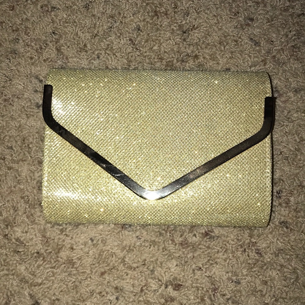 EUC Gold sparkly clutch